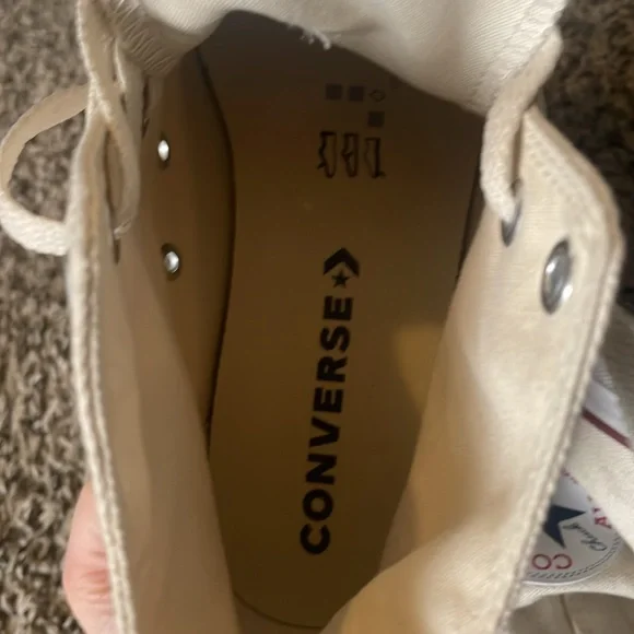 Beige Converse All Star Chuck Taylor (size 6 mens) (size 8 women's) - Picture 6 of 9
